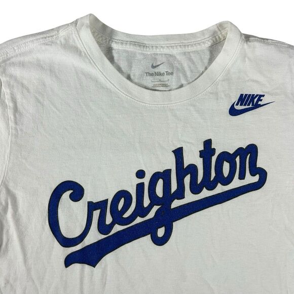 Nike Creighton University Graphic Shirt Men’s Large Spell Out Bluejays Y2K - Picture 1 of 10